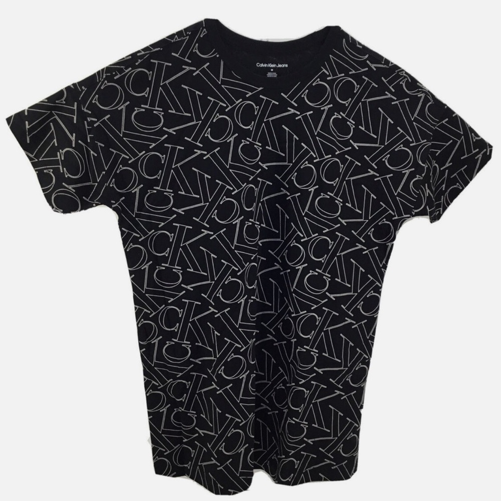 Calvin Klein Black and White Logo Tee